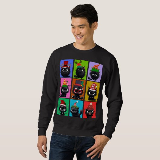 Bolt The Cat Christmas Heren sweatshirt (Voorkant volledig)
