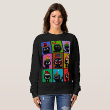 Bolt The Cat Kerst sweatshirt voor vrouwen