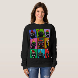 Bolt The Cat Kerst sweatshirt voor vrouwen