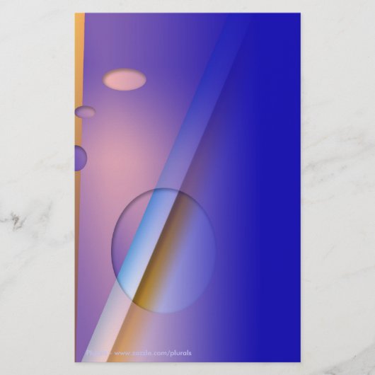 Bolt van blauw - 1 briefpapier (Voorkant)