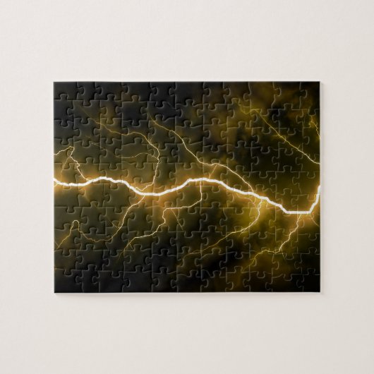 Bolt van de bliksem legpuzzel (Horizontaal)