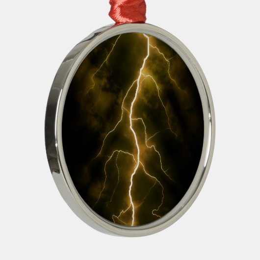 Bolt van de bliksem metalen ornament (Rechts)