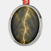 Bolt van de bliksem metalen ornament (Links)