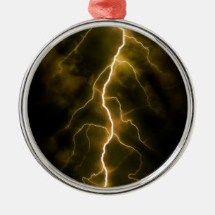 Bolt van de bliksem metalen ornament