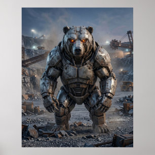 Bolted Bear Groeve Poster
