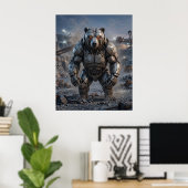 Bolted Bear Groeve Poster (Thuiskantoor)