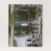 Bolton Abbey Stepping Stones Yorkshire Dales Scene Legpuzzel (Verticaal)