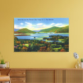 Bolton Bay, Narrows, Uitzicht van de Vijf Mijlberg Canvas Afdruk (Insitu (Woonkamer))