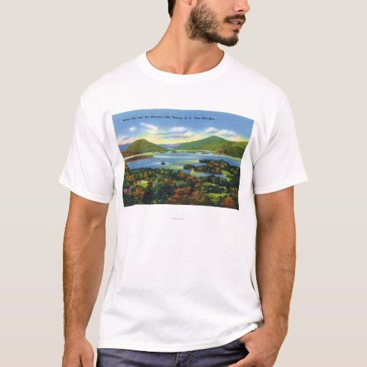 Bolton Bay, Narrows, Uitzicht van de Vijf Mijlberg T-shirt (Voorkant)