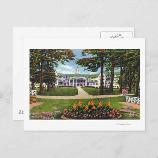 Bolton Landing Exterior Uitzicht Sagamore Hotel Briefkaart (Voorkant / Achterkant)