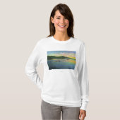 Bolton Landing Uitzicht van Couples Canoeing T-shirt (Voorkant volledig)