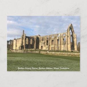 Bolton Priory, Bolton Abbey, West Yorkshire Feestdagenkaart