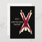 Bolton Sigil - onze blades zijn scherp Briefkaart (Voorkant / Achterkant)