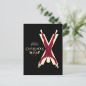 Bolton Sigil - onze blades zijn scherp Briefkaart (Staand voorkant)