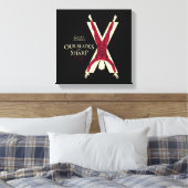 Bolton Sigil - onze blades zijn scherp Canvas Afdruk (Insitu (Slaapkamer))