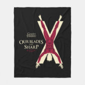 Bolton Sigil - onze blades zijn scherp Fleece Deken (Voorkant)