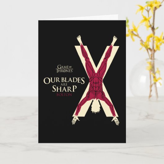 Bolton Sigil - onze blades zijn scherp Kaart (Gele Bloem)