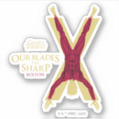 Bolton Sigil - onze blades zijn scherp Sticker (Voorkant)