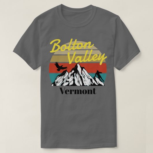 Bolton Valley ski Vermont 5 T-shirt (Design voorkant)