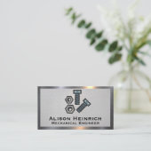 Bolts en Nuts | Metaal staal Visitekaartje (Staand voorkant)