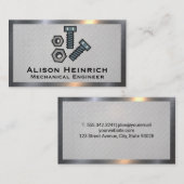 Bolts en Nuts | Metaal staal Visitekaartje (Voorkant / Achterkant)