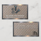 Bolts en Nuts | Staal bekleed Visitekaartje (Voorkant / Achterkant)