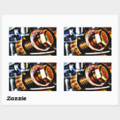 Bolts Pop Art Rechthoekige Sticker (Vel)