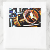 Bolts Pop Art Rechthoekige Sticker (Tas)