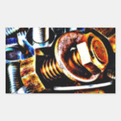Bolts Pop Art Rechthoekige Sticker (Voorkant)