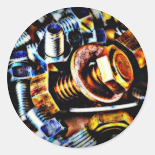 Bolts Pop Art Ronde Sticker