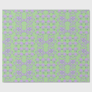 Bolvormige Bloemen En Takjes Kombloemen Cadeaupapier
