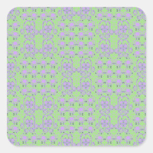 Bolvormige Bloemen En Takjes Komvormige Bloemen Vierkante Sticker