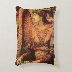Bolwerken van Gods Huis, engel door John Strudwick Accent Kussen
