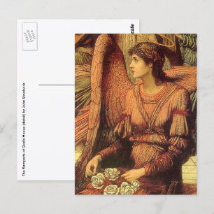 Bolwerken van Gods Huis, engel door John Strudwick Briefkaart
