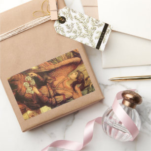Bolwerken van Gods Huis, engel door John Strudwick Rechthoekige Sticker