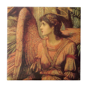 Bolwerken van Gods Huis, engel door John Strudwick Tegeltje