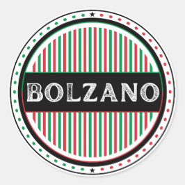 Bolzano City Pride Emblem – Italian Identity Ronde Sticker
