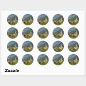 Bolzano, Italiaanse landschapsfoto Ronde Sticker (Vel)