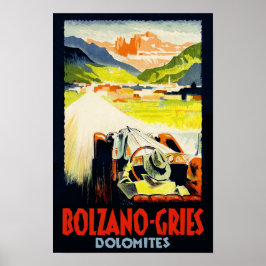 Bolzano - Reisposter Gries. Italië Poster