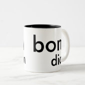 bom dia, dia bom... tweekleurige koffiemok (Voorkant rechts)