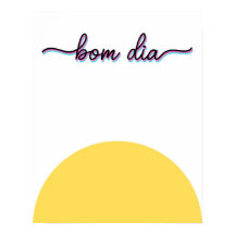 Bom Dia Good Morning Kunstprint