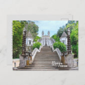 Bom Jesus Braga Heiligdom foto, met gebed Briefkaart (Voorkant / Achterkant)