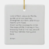 Bom Jesus Braga Heiligdom foto, met gebed Keramisch Ornament (Achterkant)