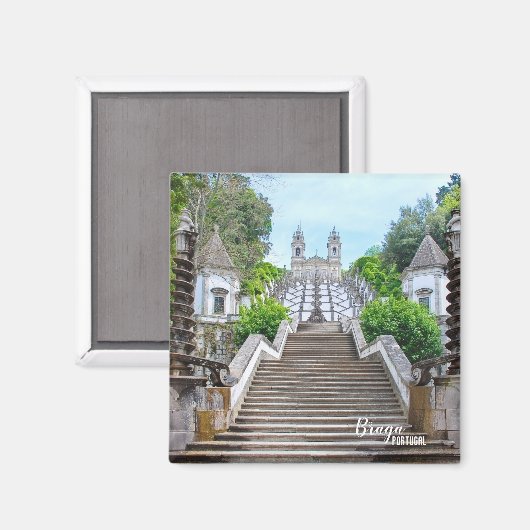 Bom Jesus de Braga Katholiek Heiligdom, Portugal Magneet (Voorkant / Achterkant)