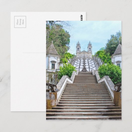 Bom Jesus do Monte heiligdom in Braga, Portugal Briefkaart (Voorkant / Achterkant)