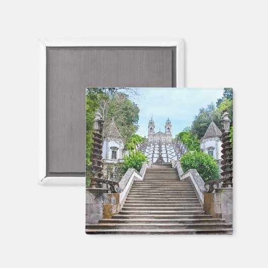 Bom Jesus do Monte heiligdom in Braga, Portugal Magneet (Voorkant / Achterkant)