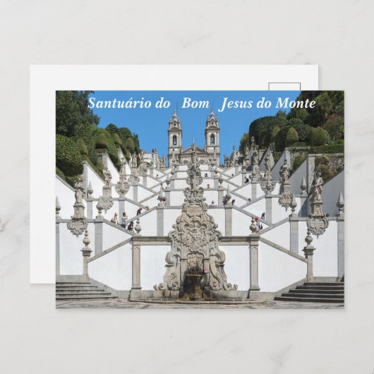Bom Jesus doet Monte. Briefkaart (Voorkant / Achterkant)