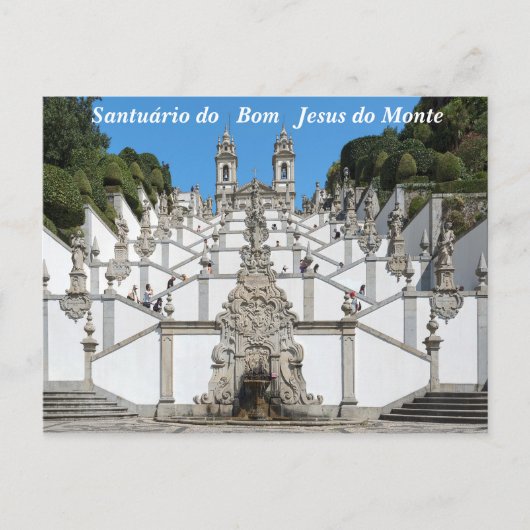 Bom Jesus doet Monte. Briefkaart (Voorkant)