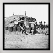 Bomb-bestendige Quarters of Fort Hell 1865 Poster (Voorkant)