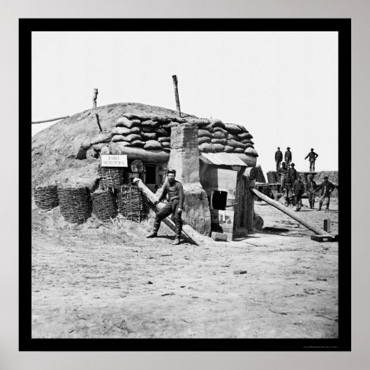 Bomb-bestendige Quarters of Fort Hell 1865 Poster (Voorkant)